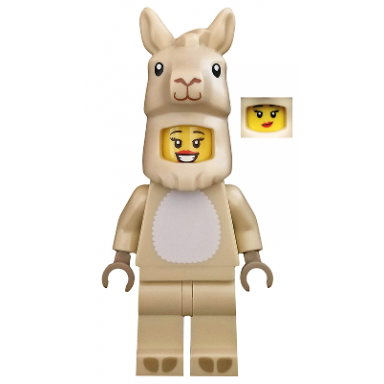 llama costume girl series 20 minifigure only without stand and accessories