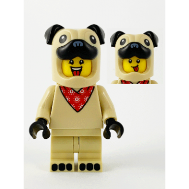 pug costume guy series 21 minifigure only without stand and accessories