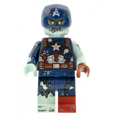 zombie captain america marvel studios series 1 minifigure only without stand and accessories