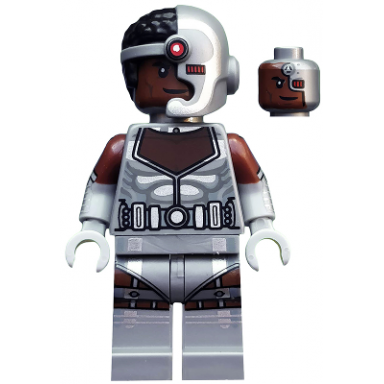cyborg dc super heroes minifigure only without stand and accessories
