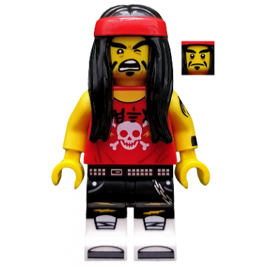 gong guitar rocker the lego ninjago movie minifigure only without stand and accessories