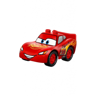 duplo lightning mcqueen - rust-eze hood treaded tires high front window