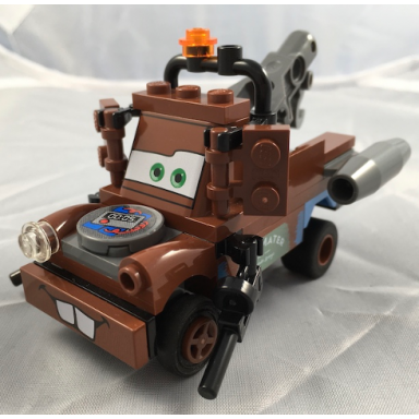 tow mater with sticker - side engines