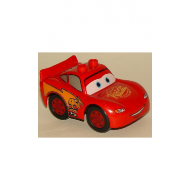 duplo lightning mcqueen - rust-eze hood smooth tires