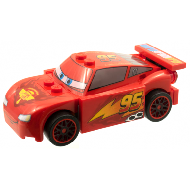 lightning mcqueen - piston cup hood red and black wheels