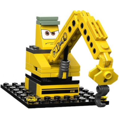 crane with stickers