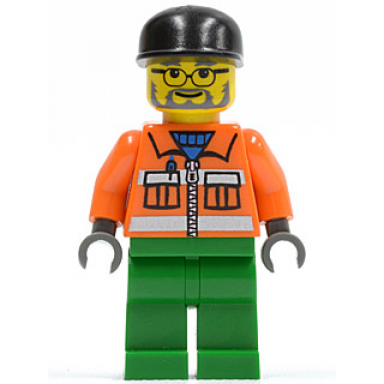 sanitary engineer 2 - green legs glasses and beard