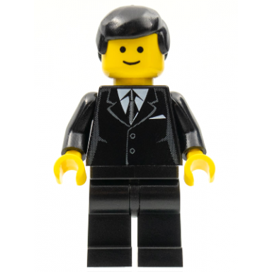 suit black black male hair standard grin