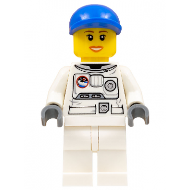 spacesuit white legs blue short bill cap eyelashes