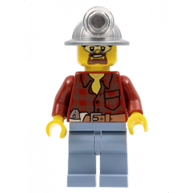 flannel shirt with pocket and belt sand blue legs mining helmet safety goggles
