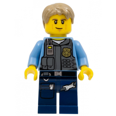 police - lego city undercover chase mccain dark blue legs