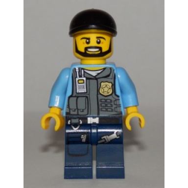 police - lego city undercover elite police officer 1 - black beard