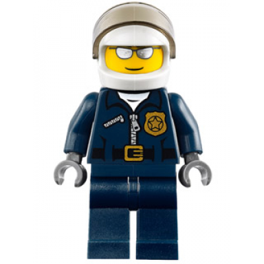police - city motorcycle officer silver sunglasses