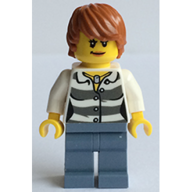 swamp police - crook female with dark orange hair