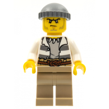 swamp police - crook male with dark bluish gray knit cap