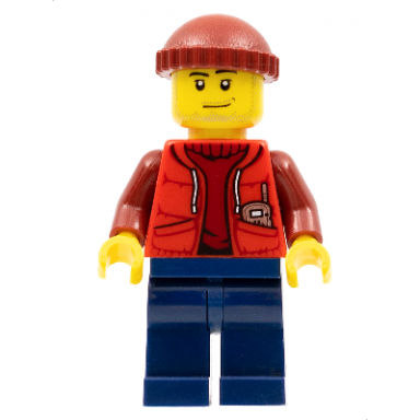 deep sea submariner male dark red knit cap