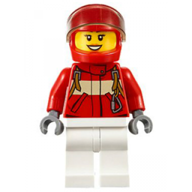 paramedic - pilot female red helmet