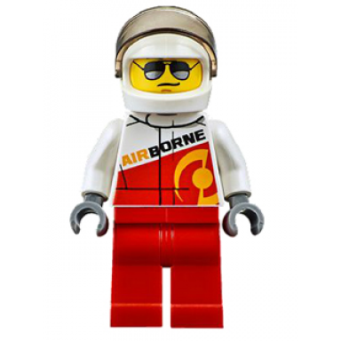 rally race car driver airborne logo
