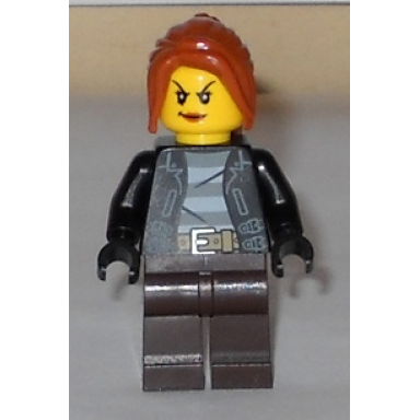 police - city bandit crook female dark orange hair
