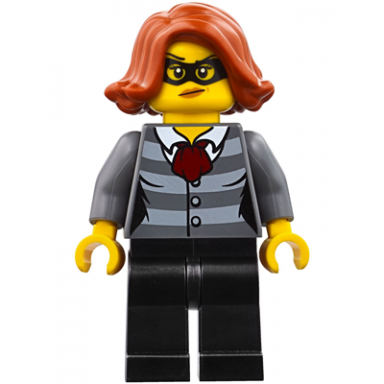 police - city bandit female black eye mask