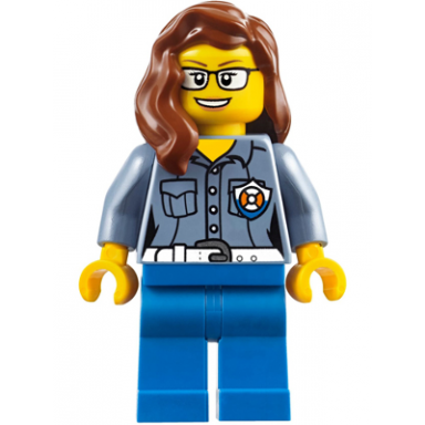 coast guard city - female atv driver reddish brown female hair over shoulder