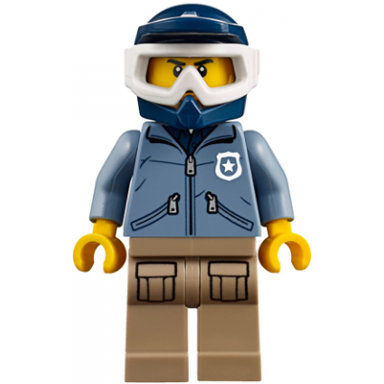 mountain police - officer male dirt bike
