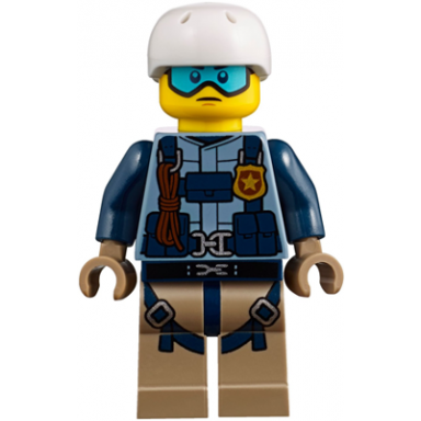 mountain police - officer male jacket with harness