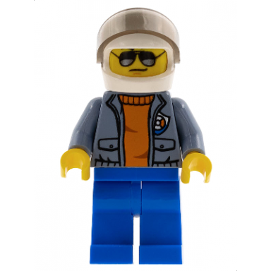 coast guard city - helicopter pilot with sunglasses