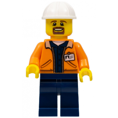 miner - equipment operator with beard