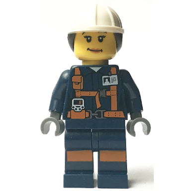 miner - female explosives engineer with dual sided head