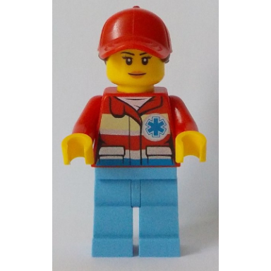medic female peach lips closed mouth