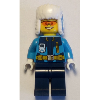 arctic explorer - ushanka hat orange sunglasses
