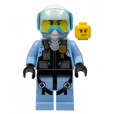 sky police - jet pilot with oxygen mask