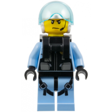 sky police - jet pilot with neck bracket for jet pack