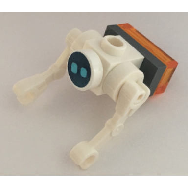 city space robot drone medium azure eyes