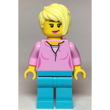 female bright pink top medium azure legs