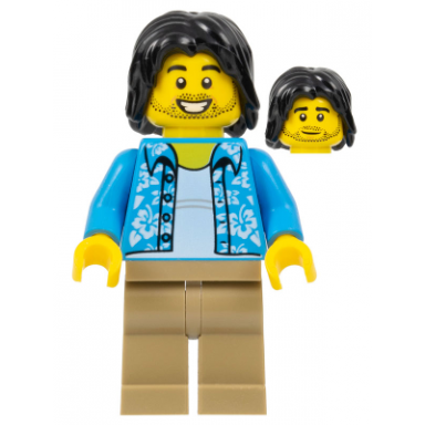 tourist surfer - dark azure hawaiian shirt