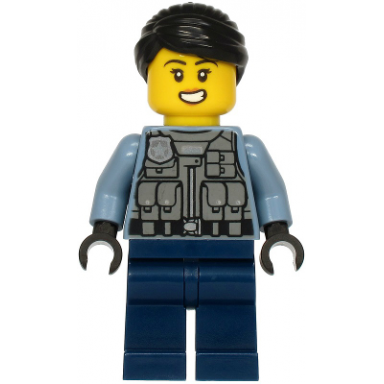 police officer - rooky partnur sand blue jacket