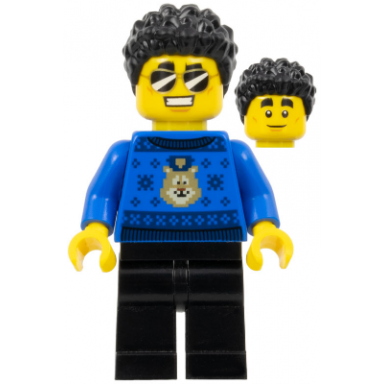 police officer - duke detain blue sweater black legs