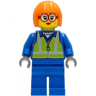 shirley keeper - blue jacket safety vest
