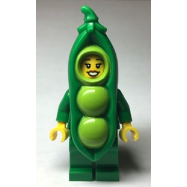 peapod costume girl - green jacket