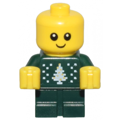 baby - dark green holiday sweater