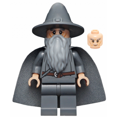 gandalf the grey - wizard witch hat long cheek lines