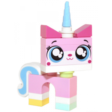 unikitty - wide eyes raised eyebrows closed mouth