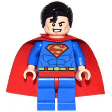 superman - red eyes on reverse shiny starched cape