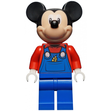 mickey mouse - blue overalls and red top