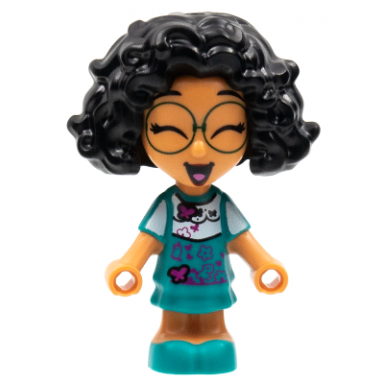 mirabel madrigal - micro doll dark green glasses closed eyes