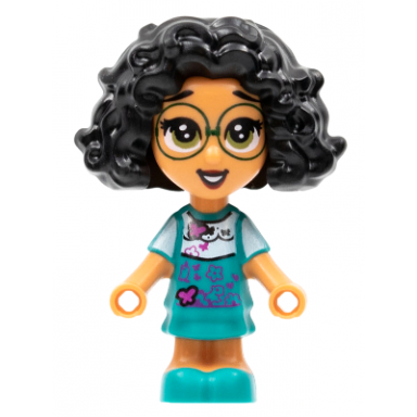 mirabel madrigal - micro doll dark green glasses open eyes