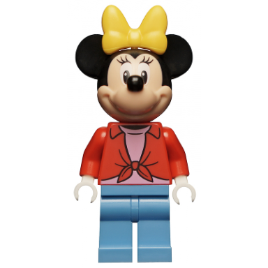 minnie mouse - red open shirt