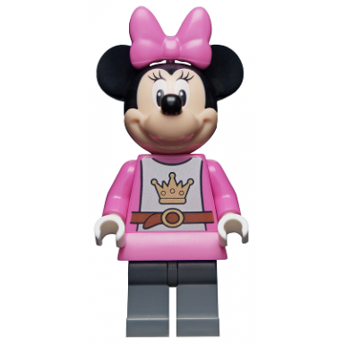 minnie mouse - knight dark pink top and skirt